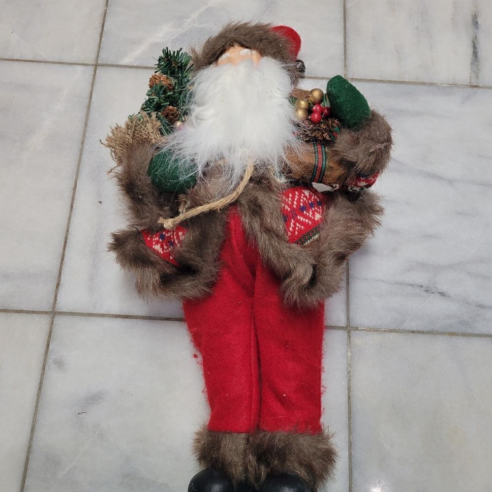 Santa Claus Standing Christmas Doll 21" Holiday Decorations Figurine